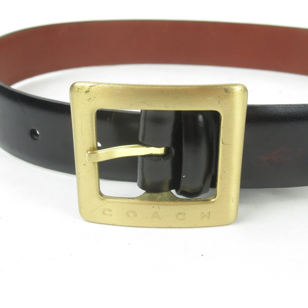 Coach Polished Leather Belt