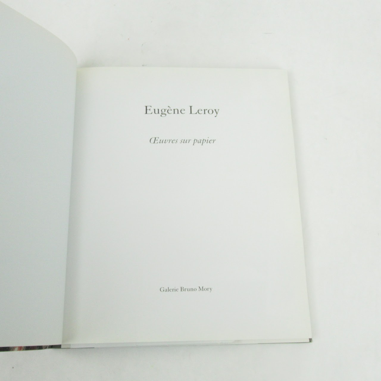 Eugene Leroy Galerie Bruno Mory Exhibition Catalogue