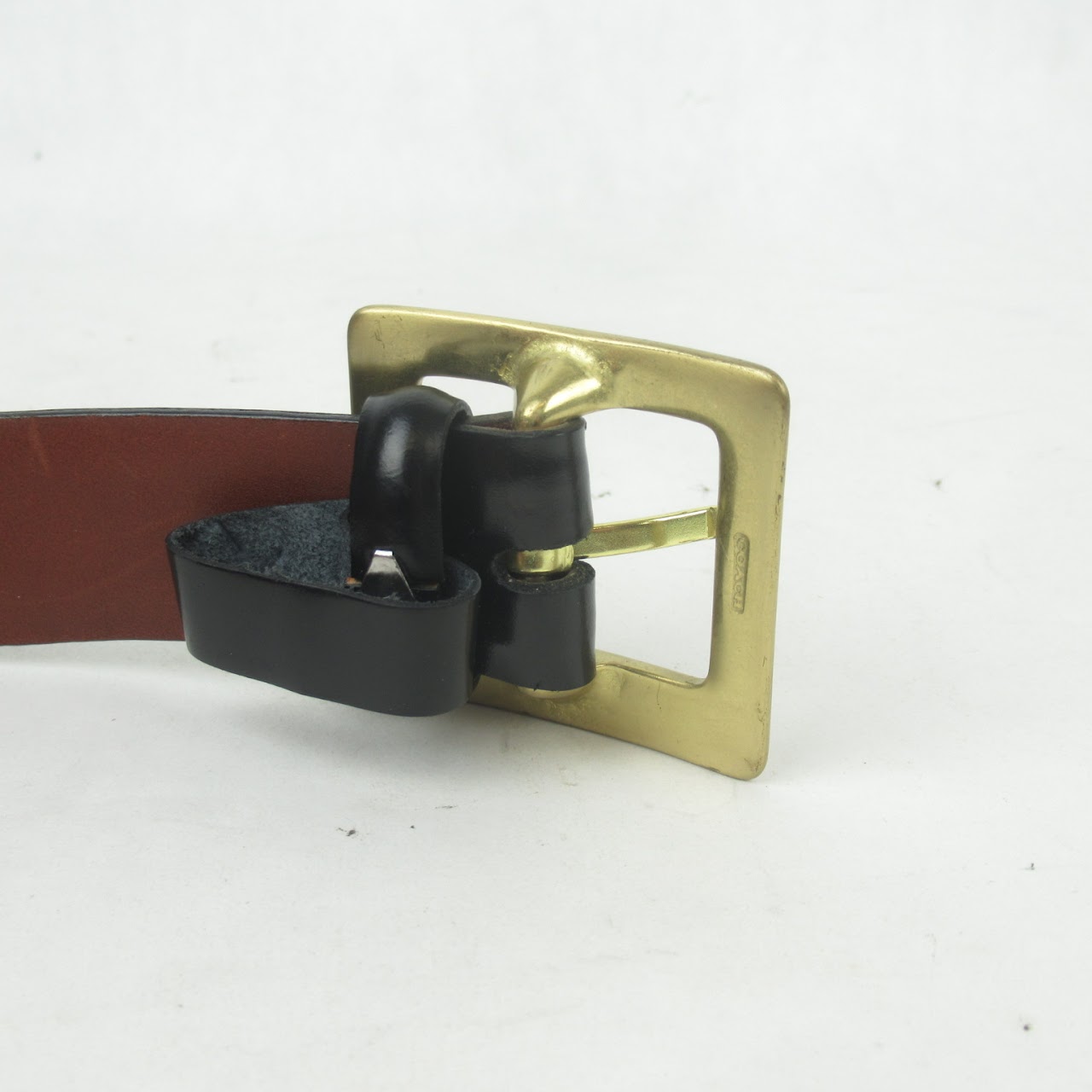 Coach Polished Leather Belt