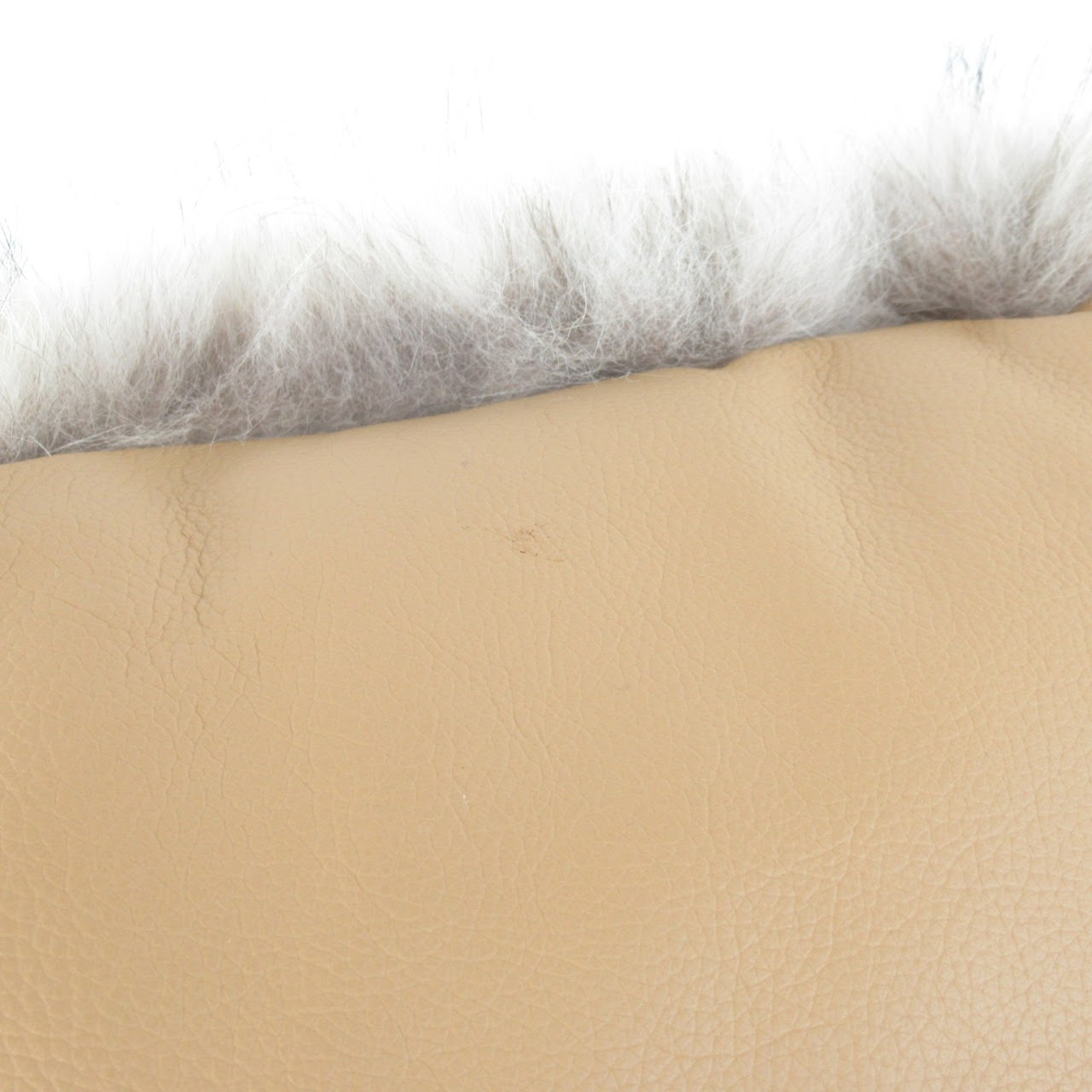 Fox Fur & Leather Accent Pillows