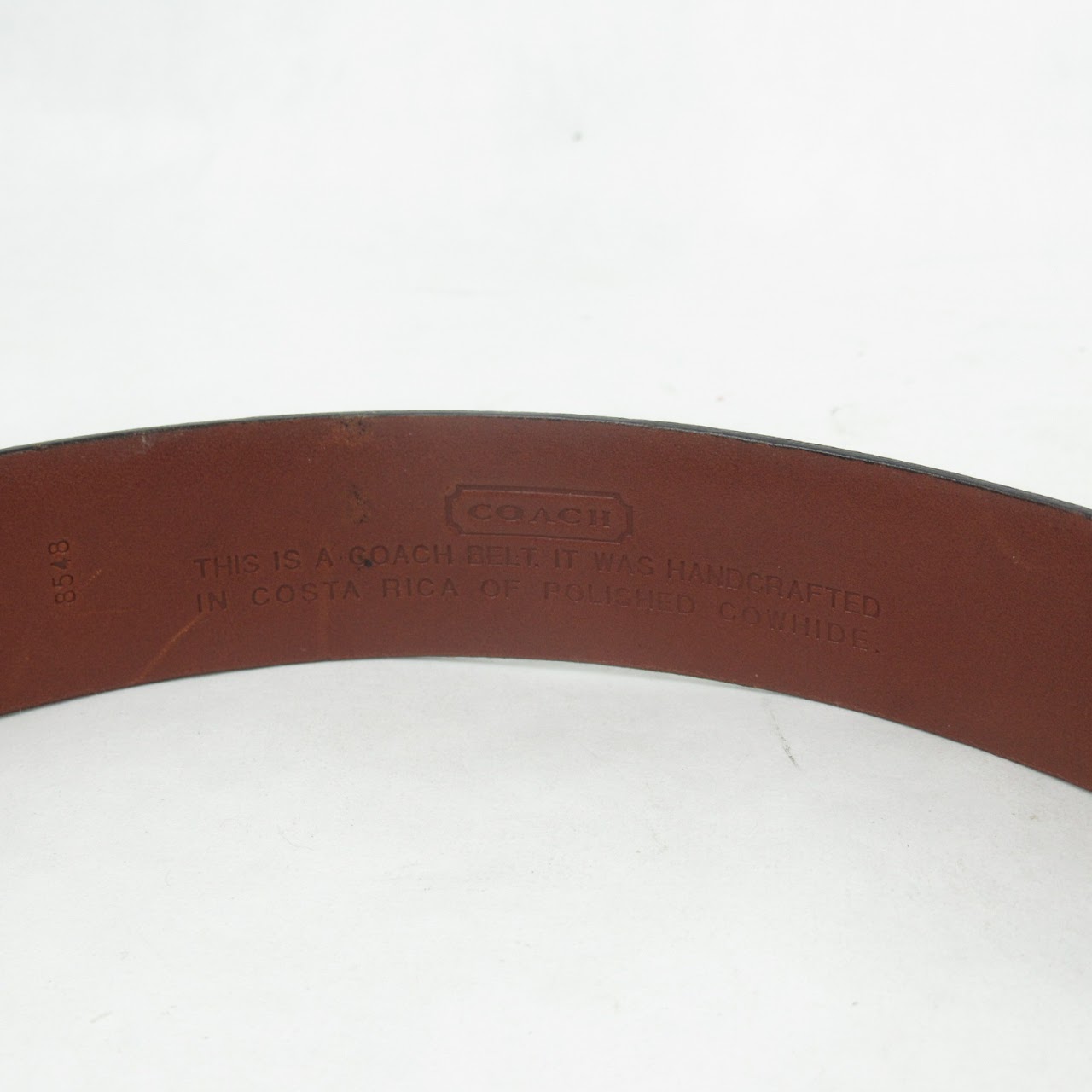 Coach Polished Leather Belt