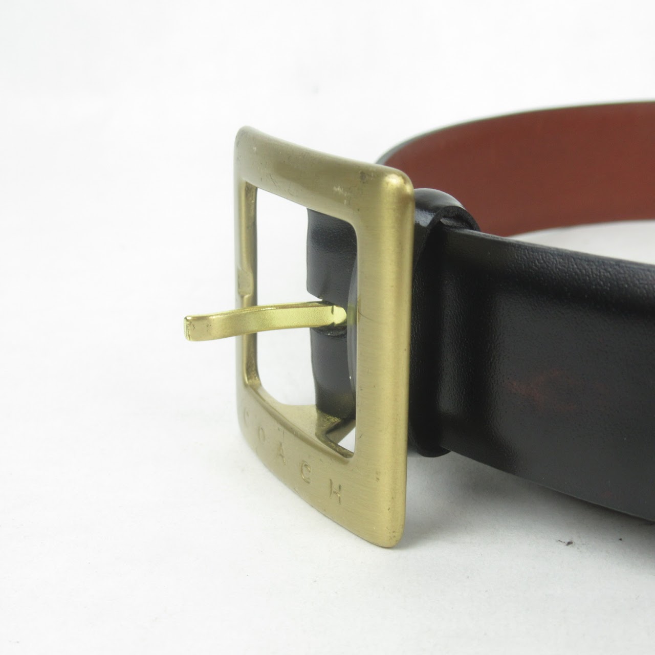 Coach Polished Leather Belt