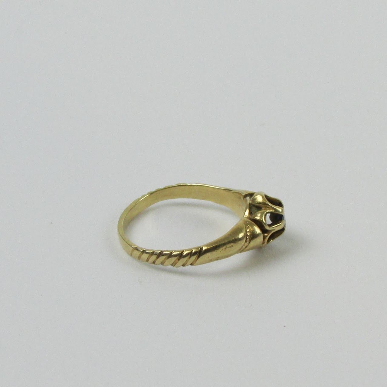 14K Gold Onyx Child's Ring