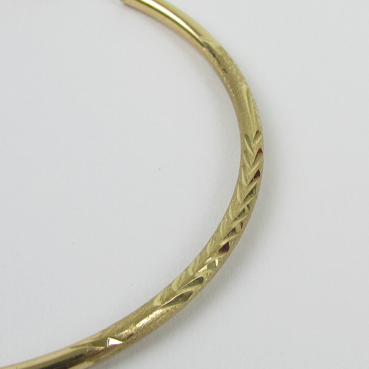 14K Gold Single Oversized Hoop Earring