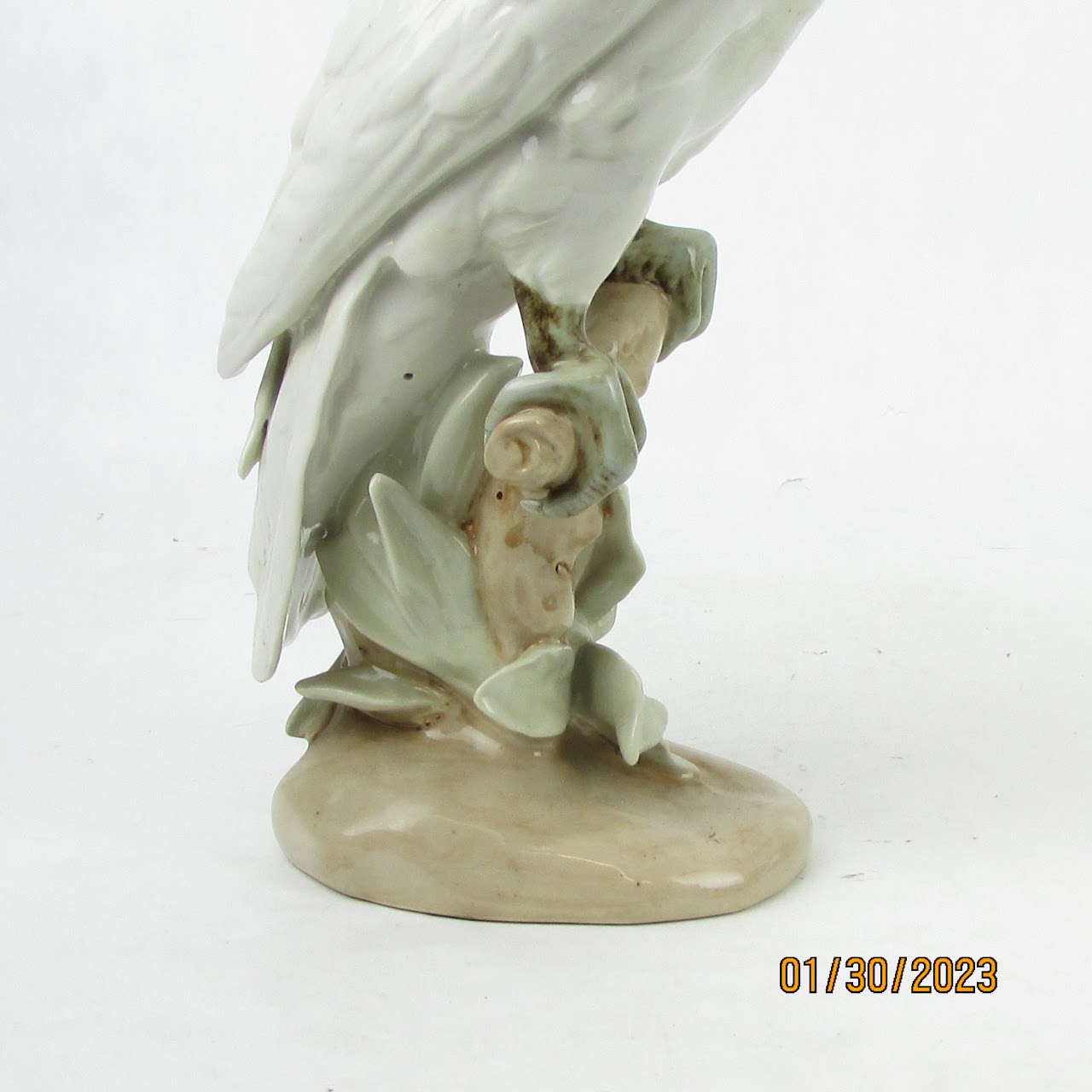 Royal Dux Vintage White & Pink Porcelain Cockatoo Figurine