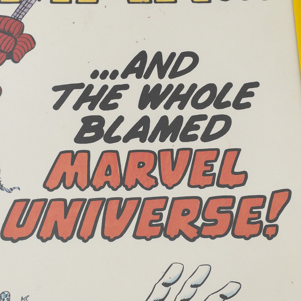 Marvel Comics Team-Up Vintage 1983 Poster