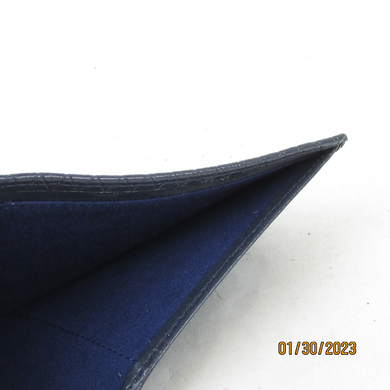 S. T. DuPont Crosshatch Pattern Bi-Fold Wallet