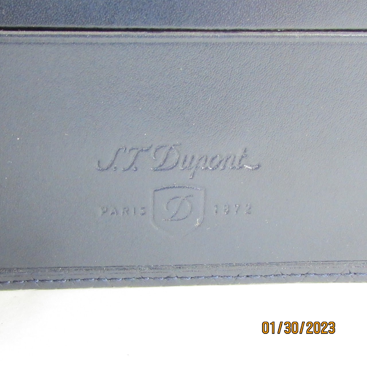 S. T. DuPont Crosshatch Pattern Bi-Fold Wallet