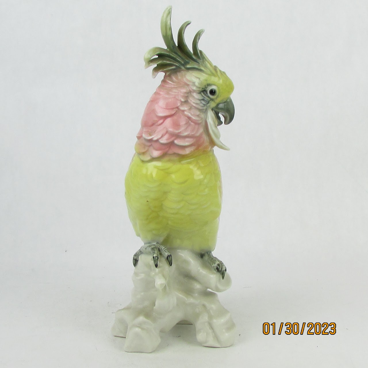 Karl Ens Volkstedt Vintage Porcelain Cockatoo Figurine