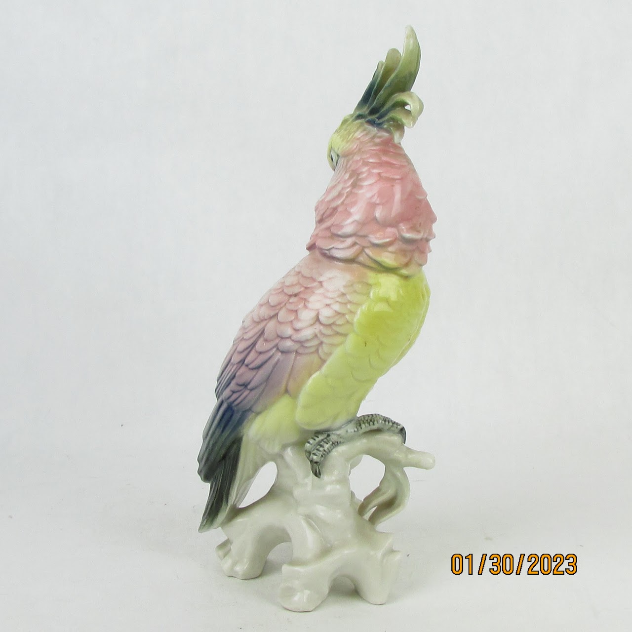 Karl Ens Volkstedt Vintage Porcelain Cockatoo Figurine