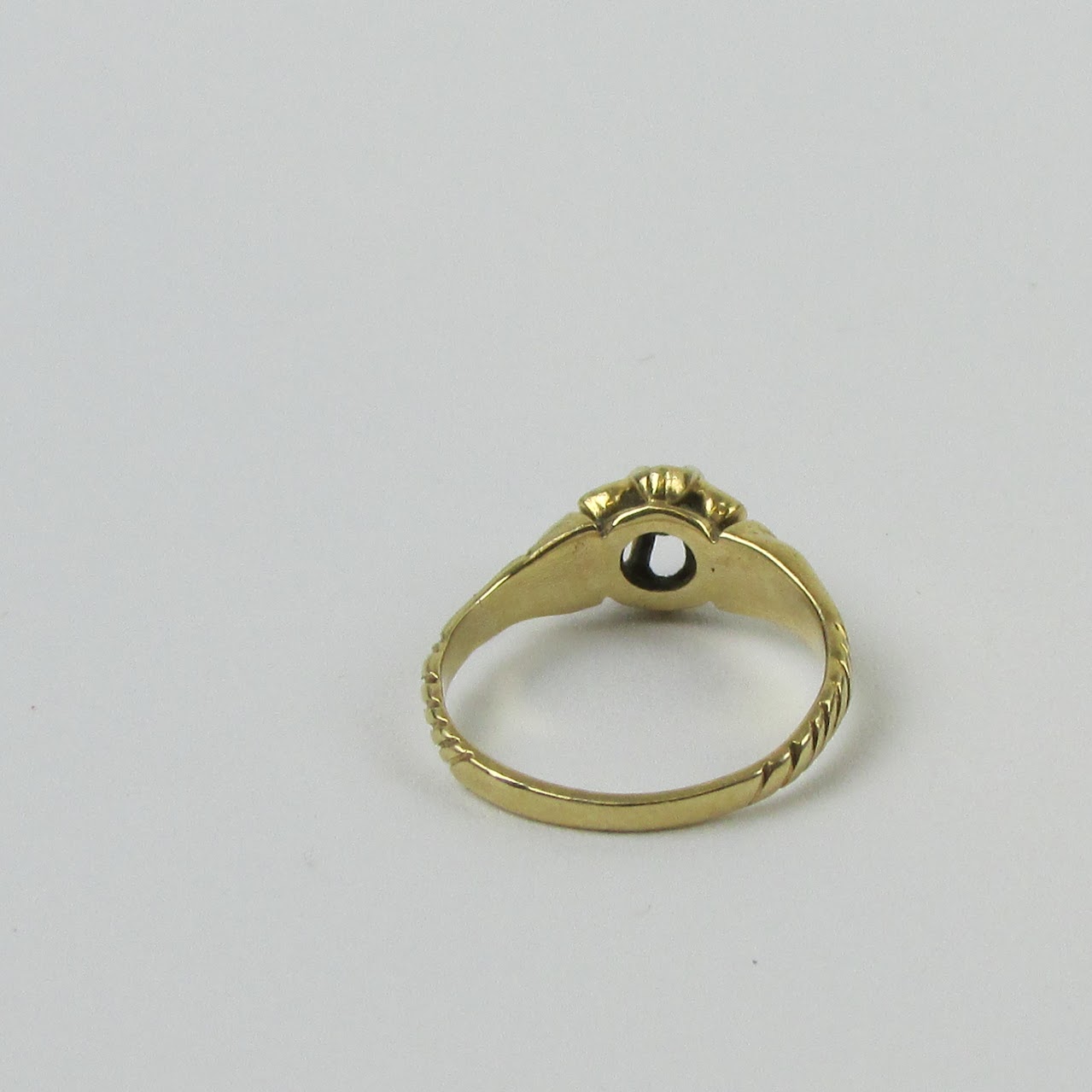 14K Gold Onyx Child's Ring