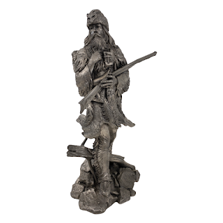 'The Fur Trapper' Western Pewter Scupture by Jim Ponter