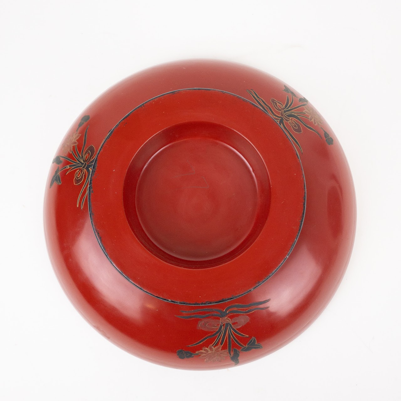 Japanese Maki-e Hand Painted Pedestal Bowl