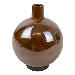 Hand-Formed Chinese Copper Bud Vase