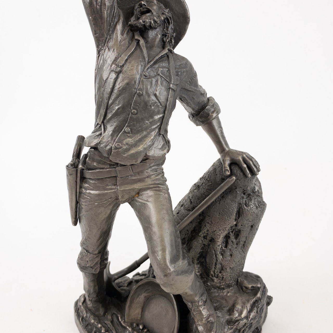 'The Prospector' Western Pewter Scupture by Jim Ponter