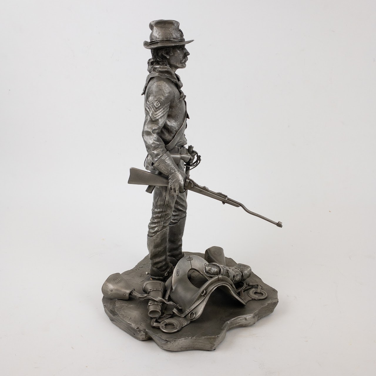 'The Cavalryman' Western Pewter Scupture by William G. Hanson