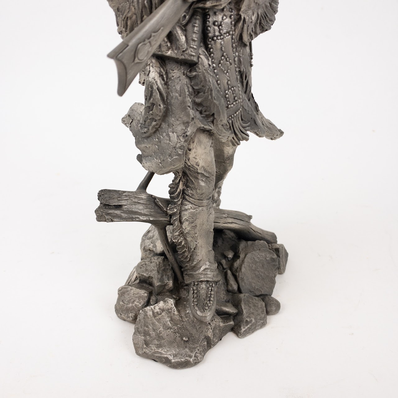 'The Fur Trapper' Western Pewter Scupture by Jim Ponter