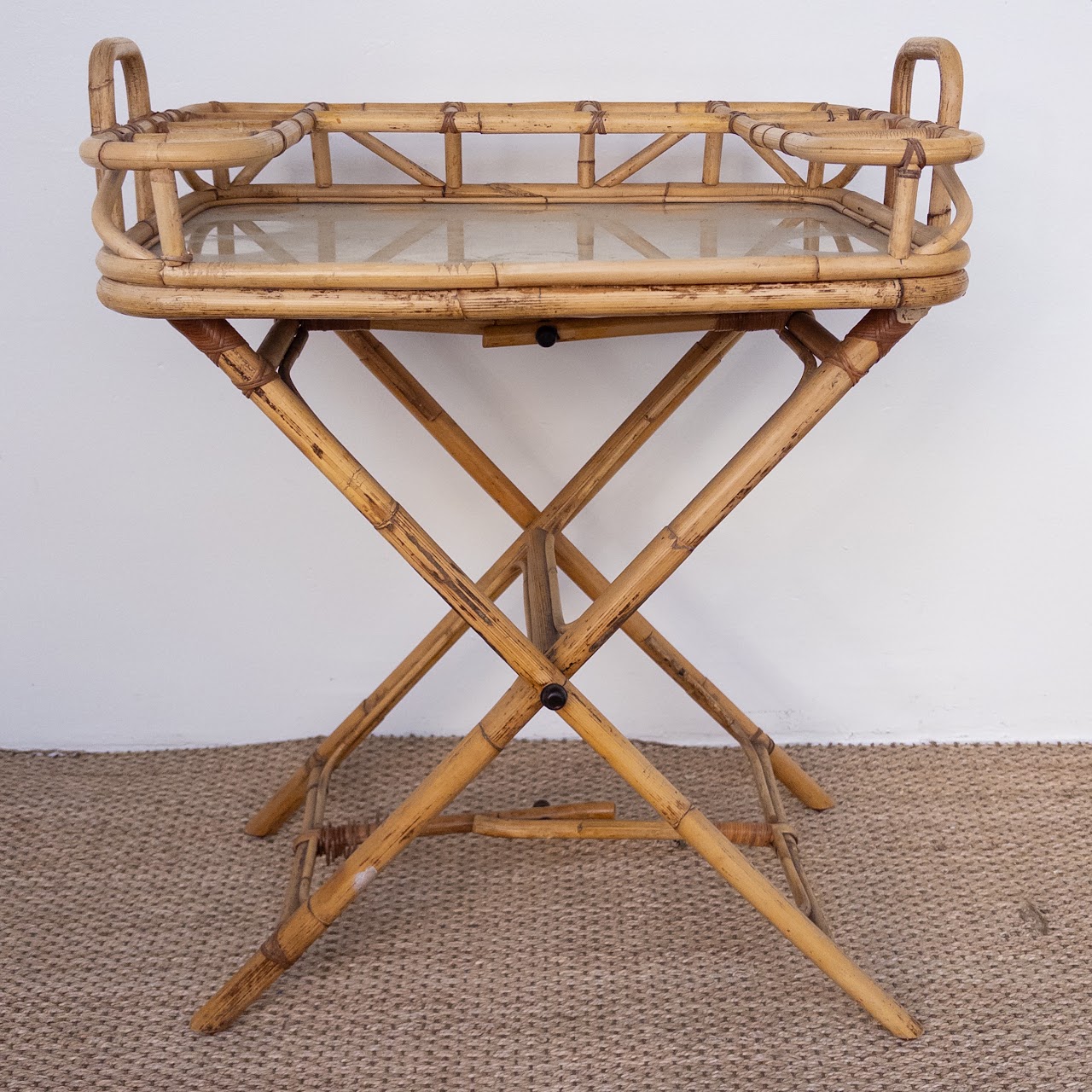 Vintage Bamboo Bar Stand