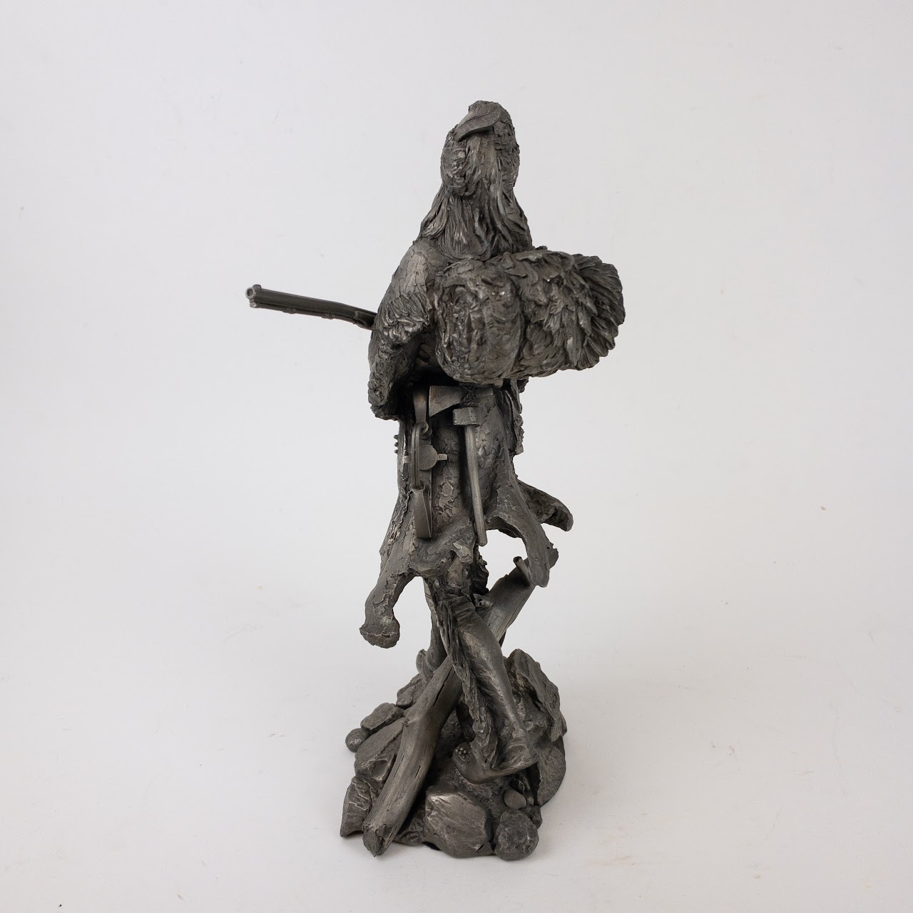 'The Fur Trapper' Western Pewter Scupture by Jim Ponter