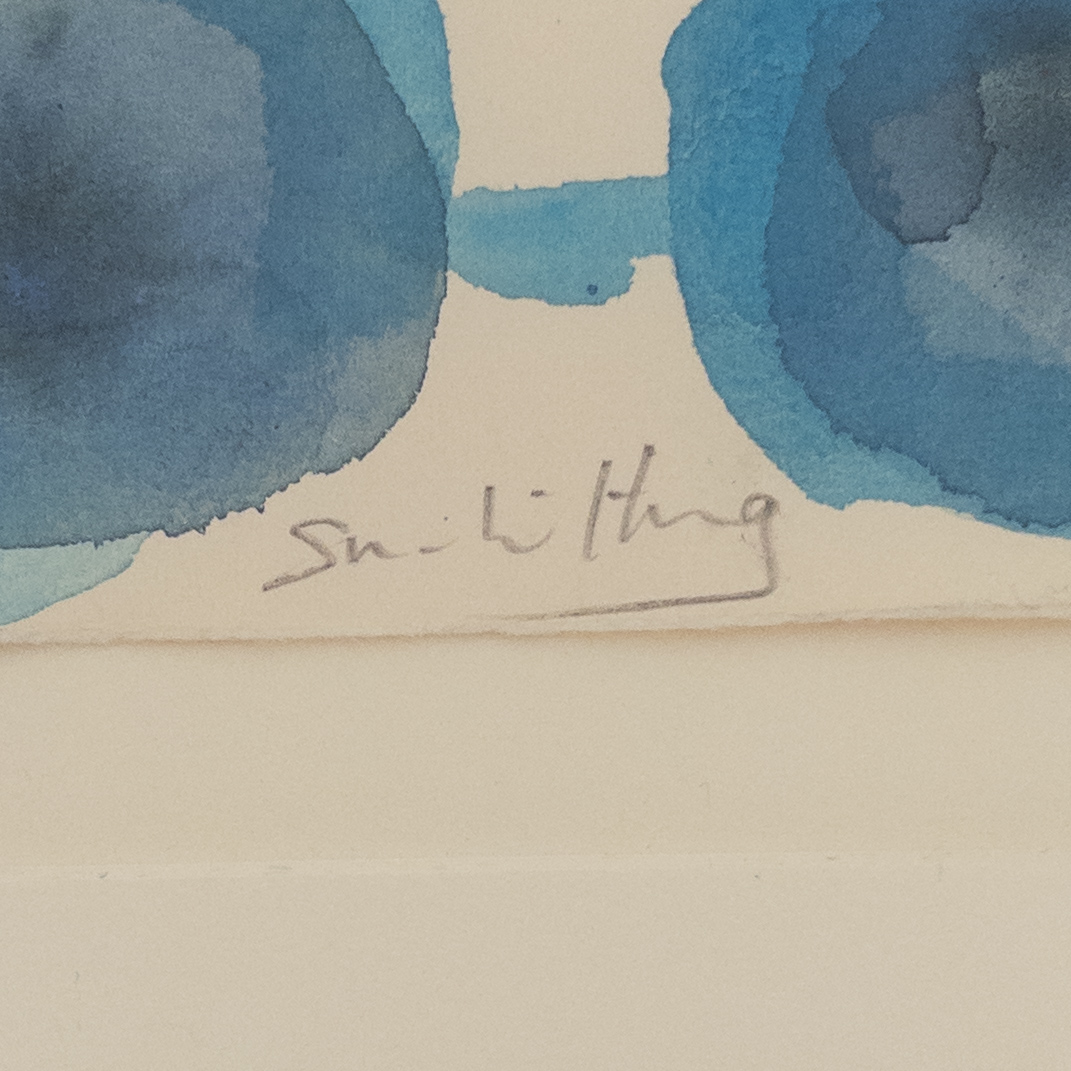 Su-Li Hung Signed Abstract Watercolor Painting