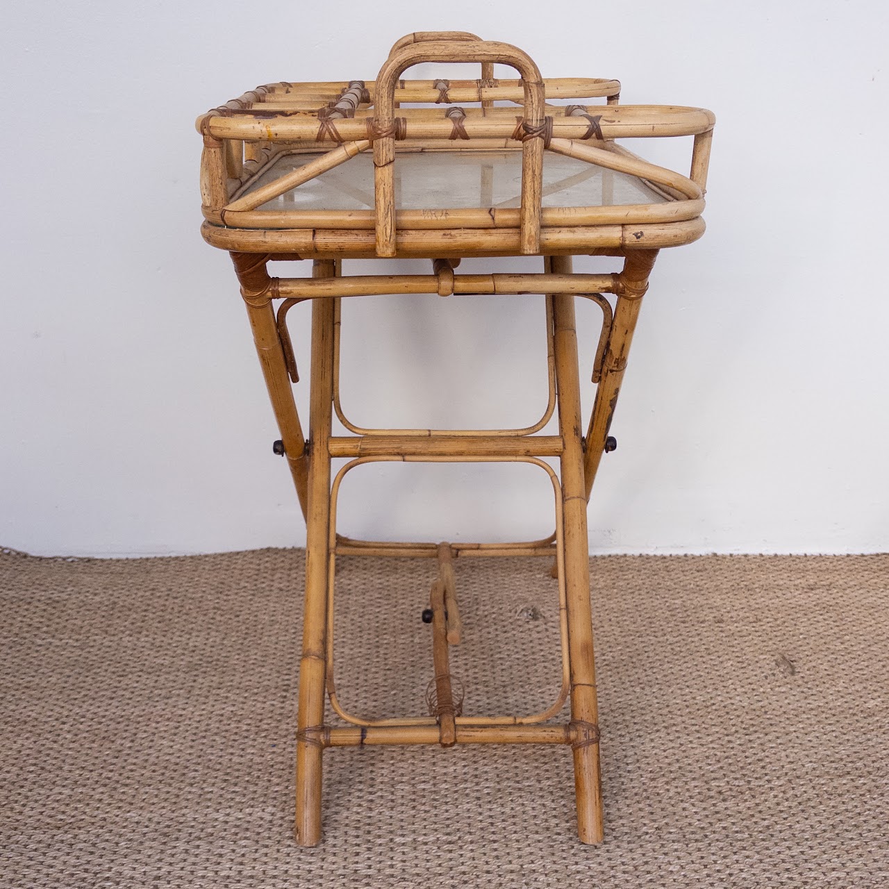 Vintage Bamboo Bar Stand