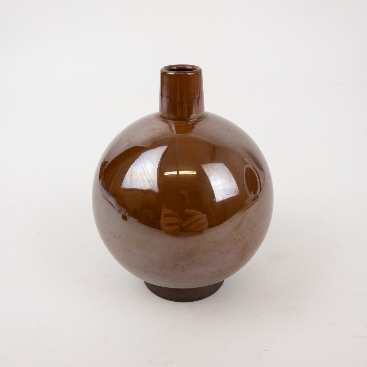 Hand-Formed Chinese Copper Bud Vase