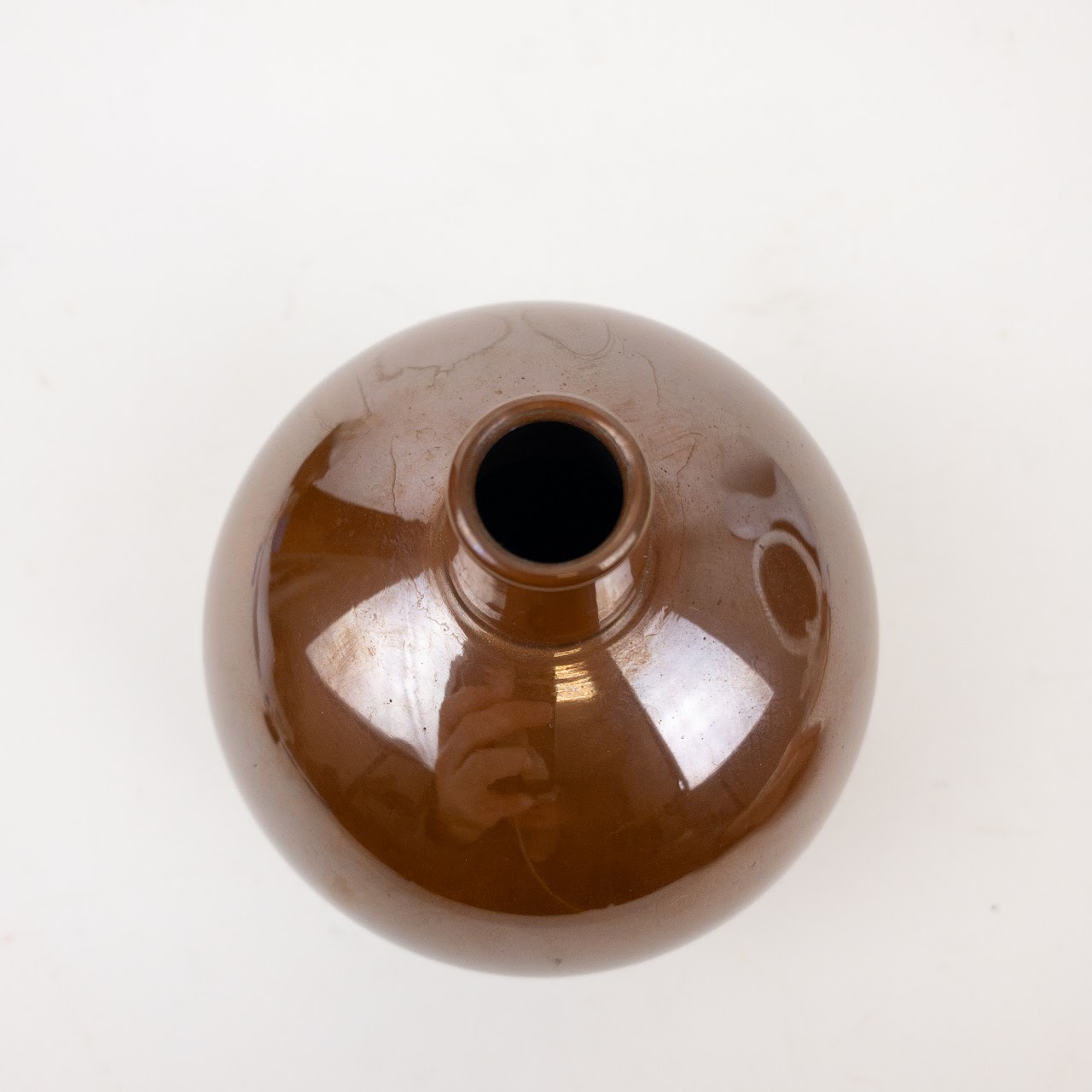 Hand-Formed Chinese Copper Bud Vase