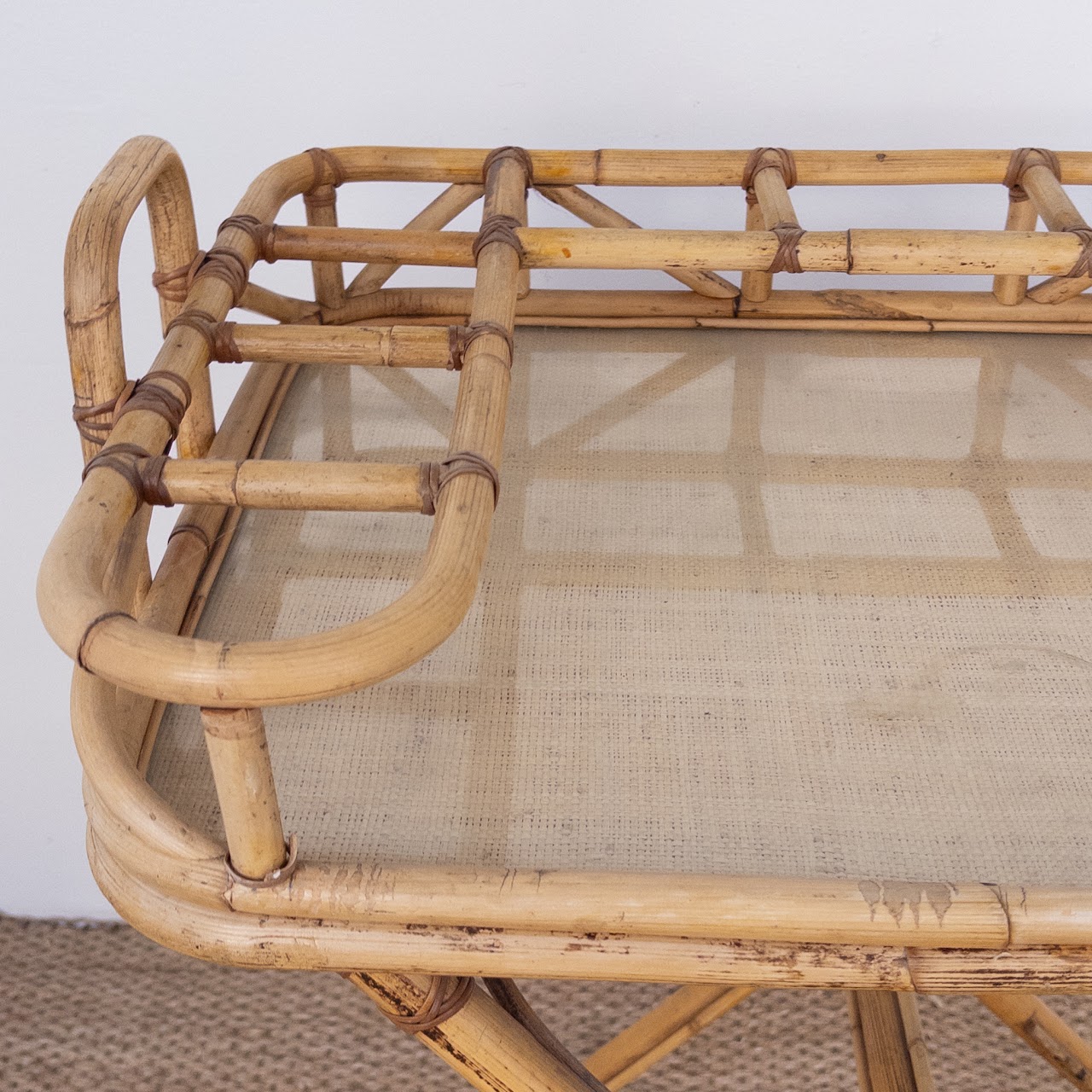 Vintage Bamboo Bar Stand