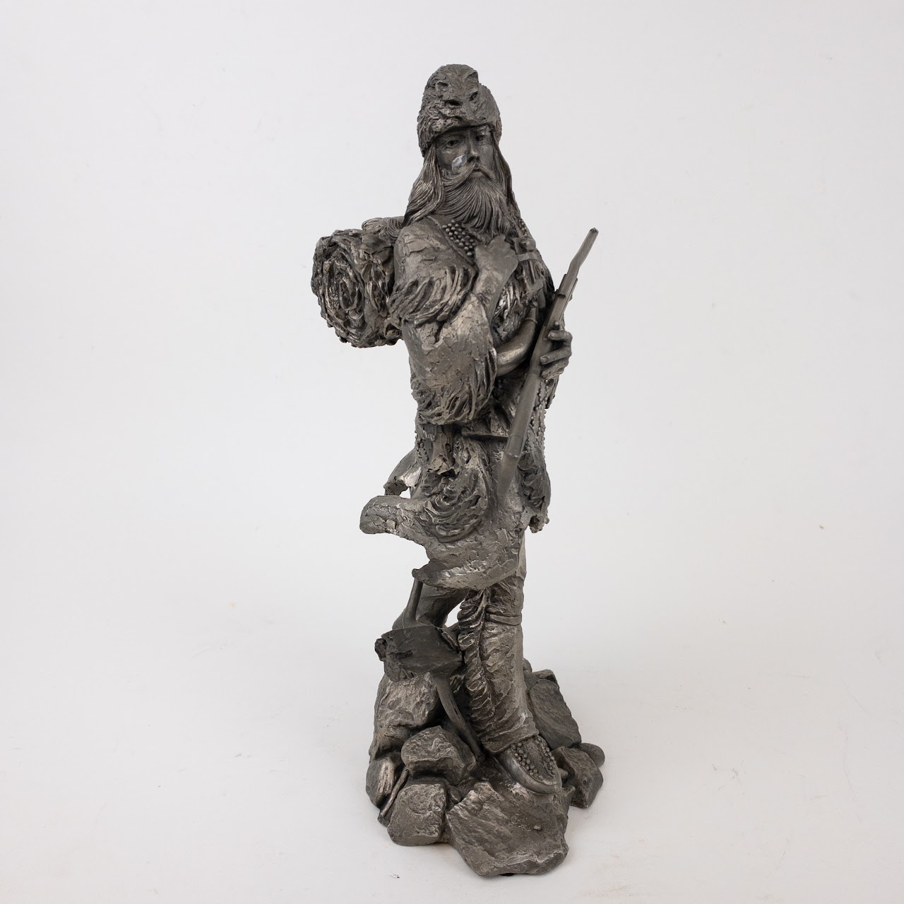 'The Fur Trapper' Western Pewter Scupture by Jim Ponter