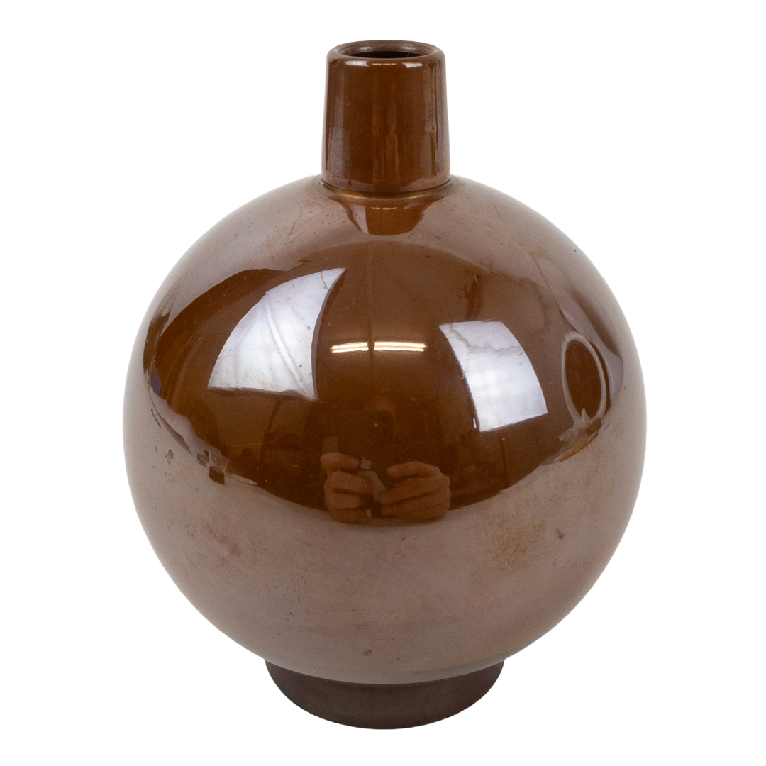 Hand-Formed Chinese Copper Bud Vase