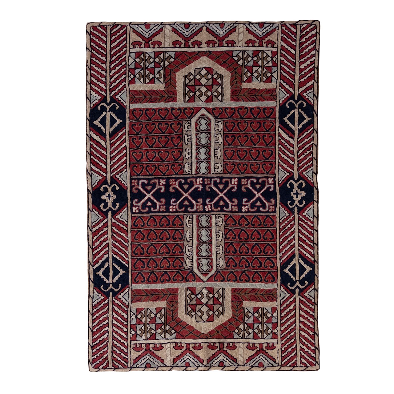 Russian Wool Chain Stitched Area Rug