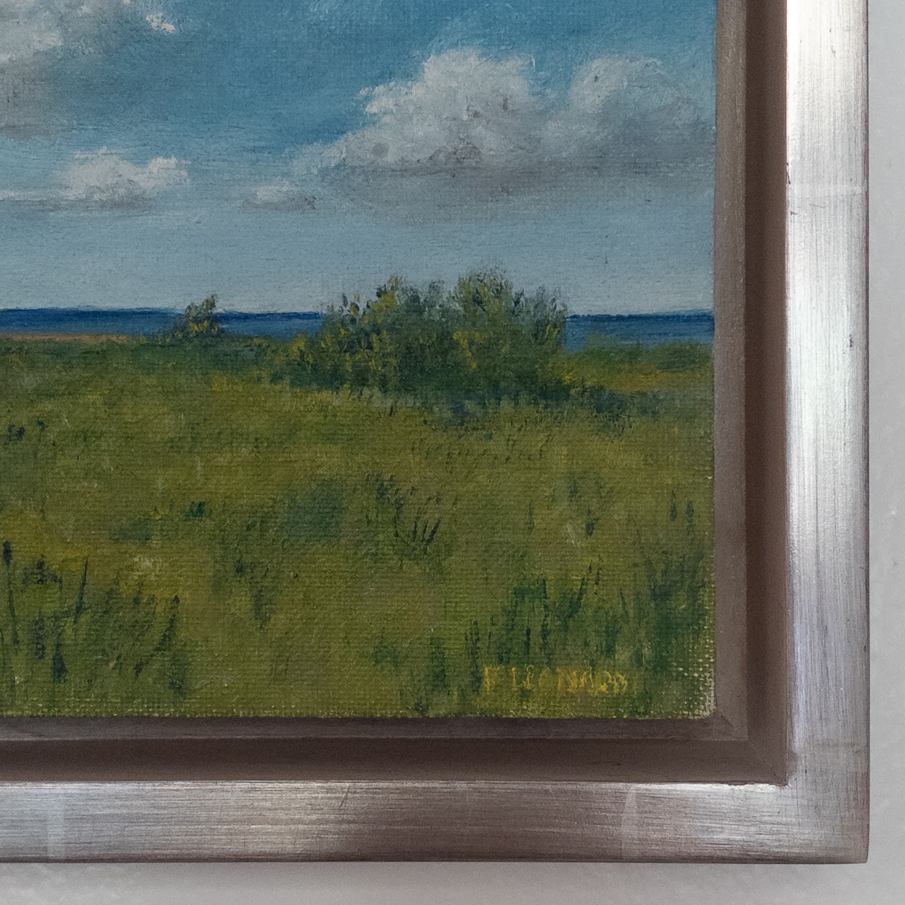 F. Leonard Signed Contemporary Landscape Painting