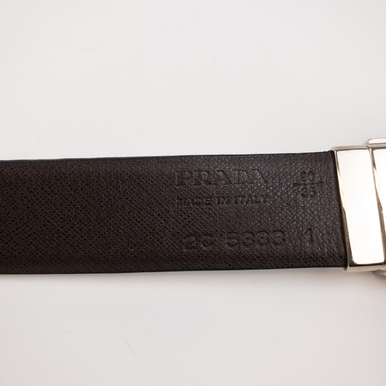 Prada Reversible Leather Belt