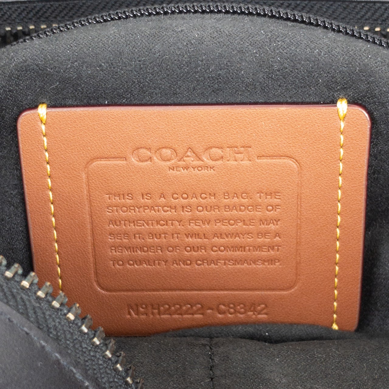 Coach Medium Leather Tote Bag