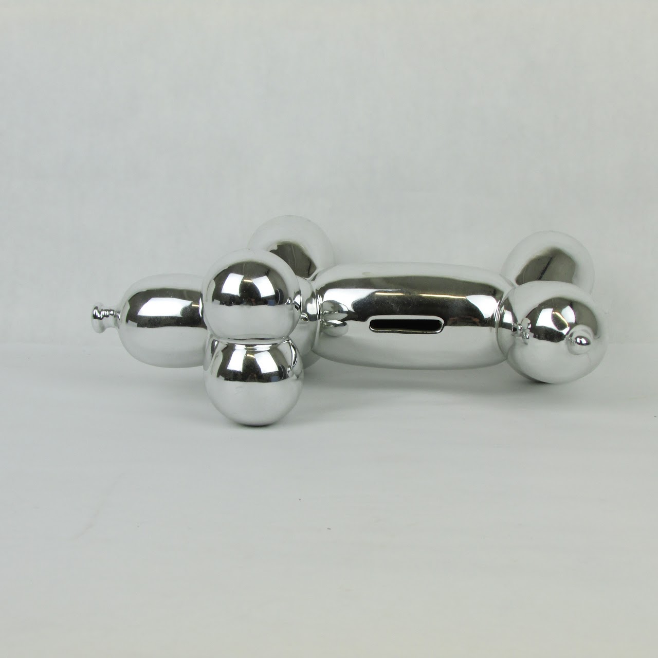 Silver Balloon Dog Bank