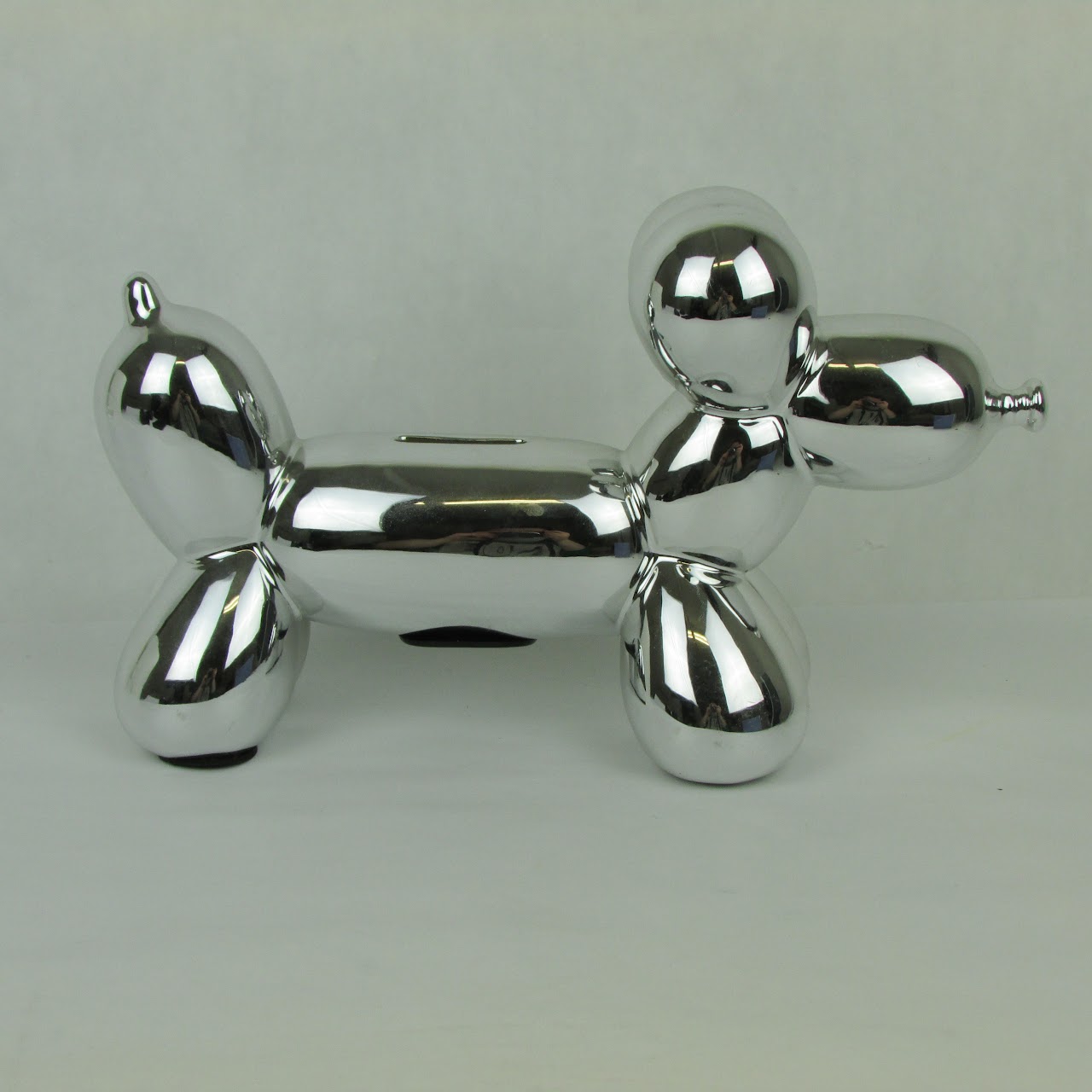 Silver Balloon Dog Bank