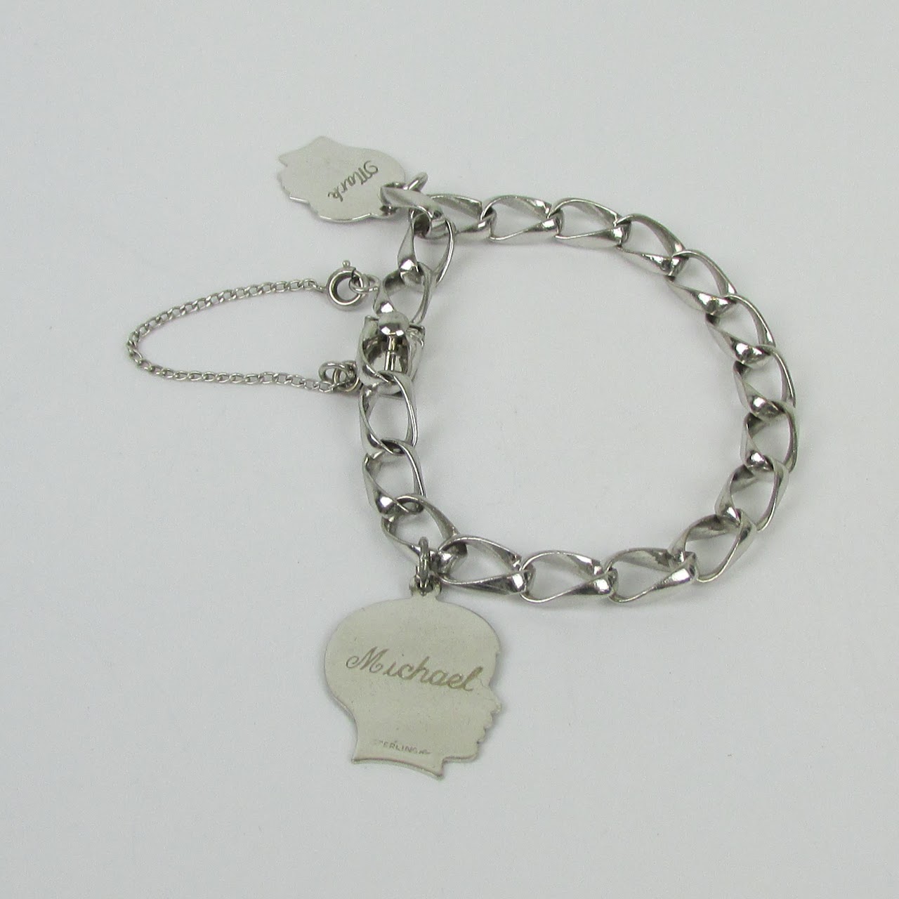 Sterling Silver Silhouette Charm Bracelet