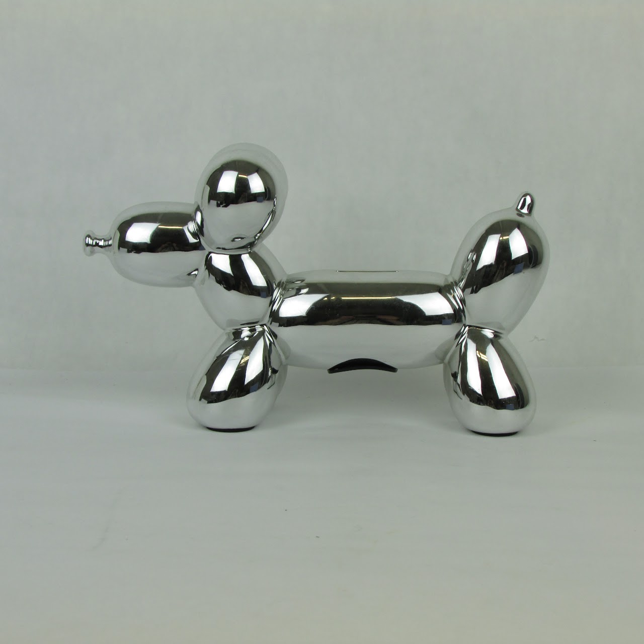 Silver Balloon Dog Bank