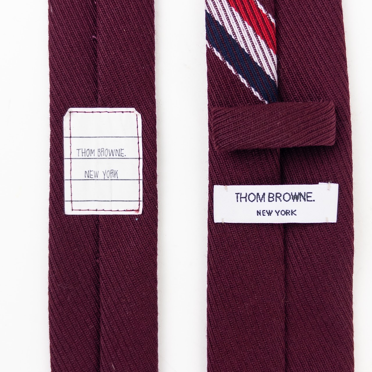 Thom Browne Wool Blend Skinny Necktie