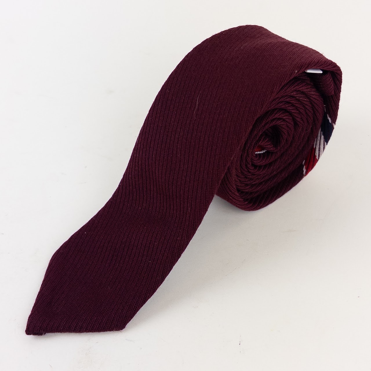 Thom Browne Wool Blend Skinny Necktie