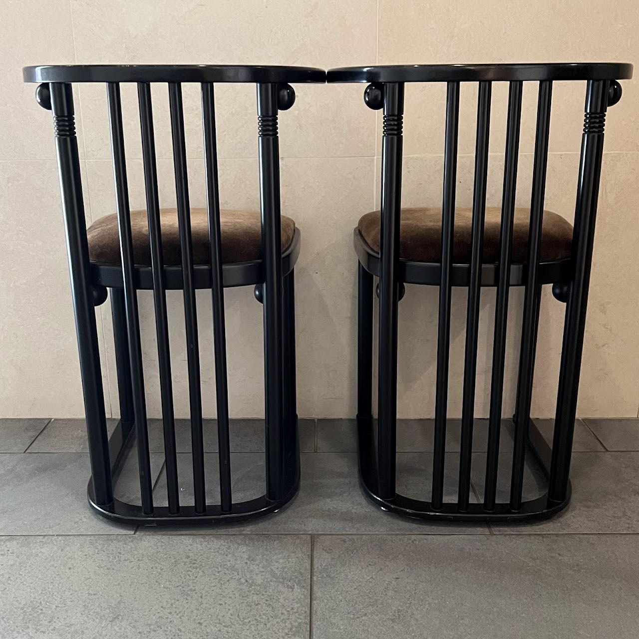 Josef Hoffman for Wittman Cabaret Fledermaus Bentwood Chair Pair