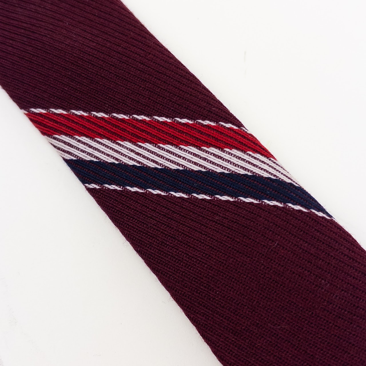 Thom Browne Wool Blend Skinny Necktie