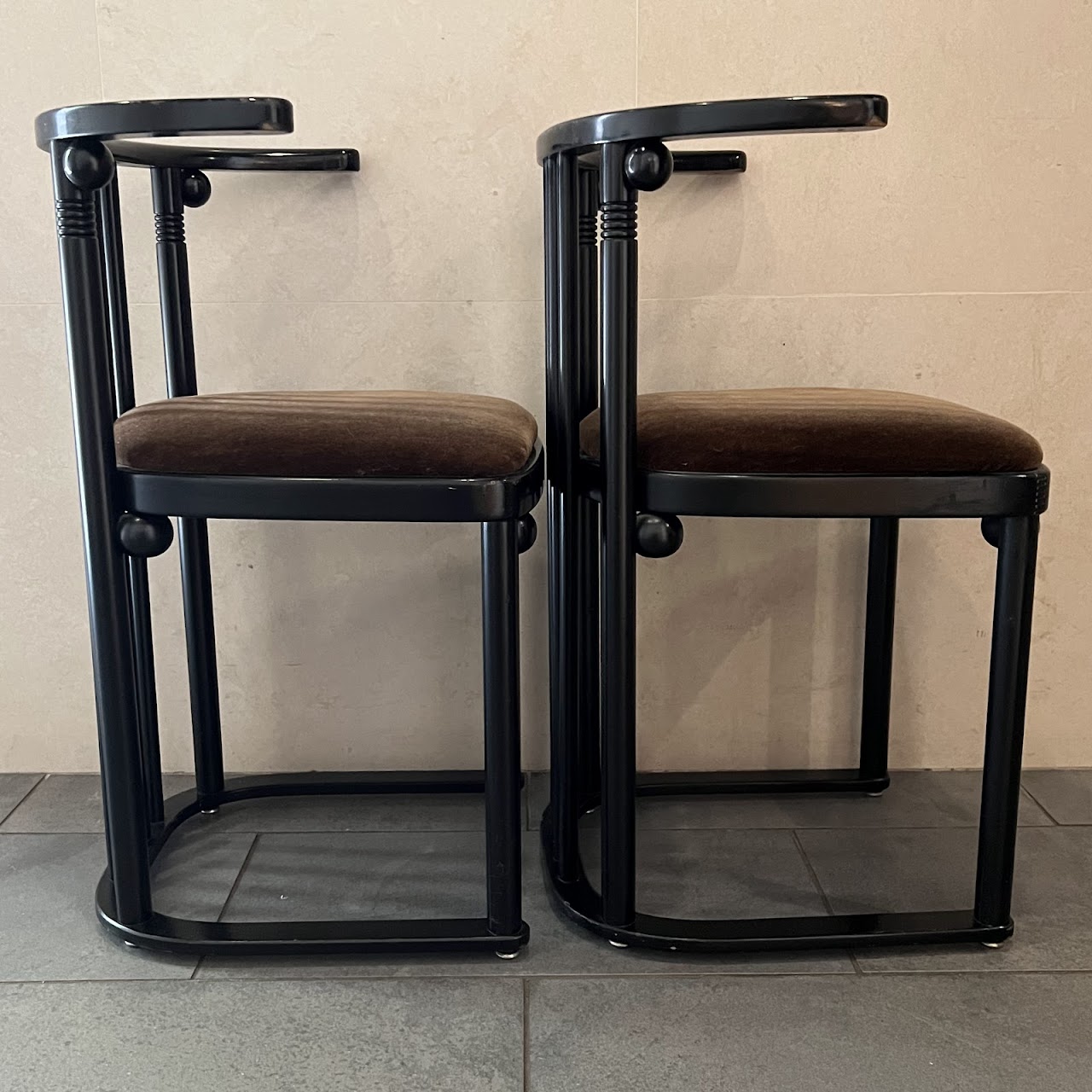 Josef Hoffman for Wittman Cabaret Fledermaus Bentwood Chair Pair