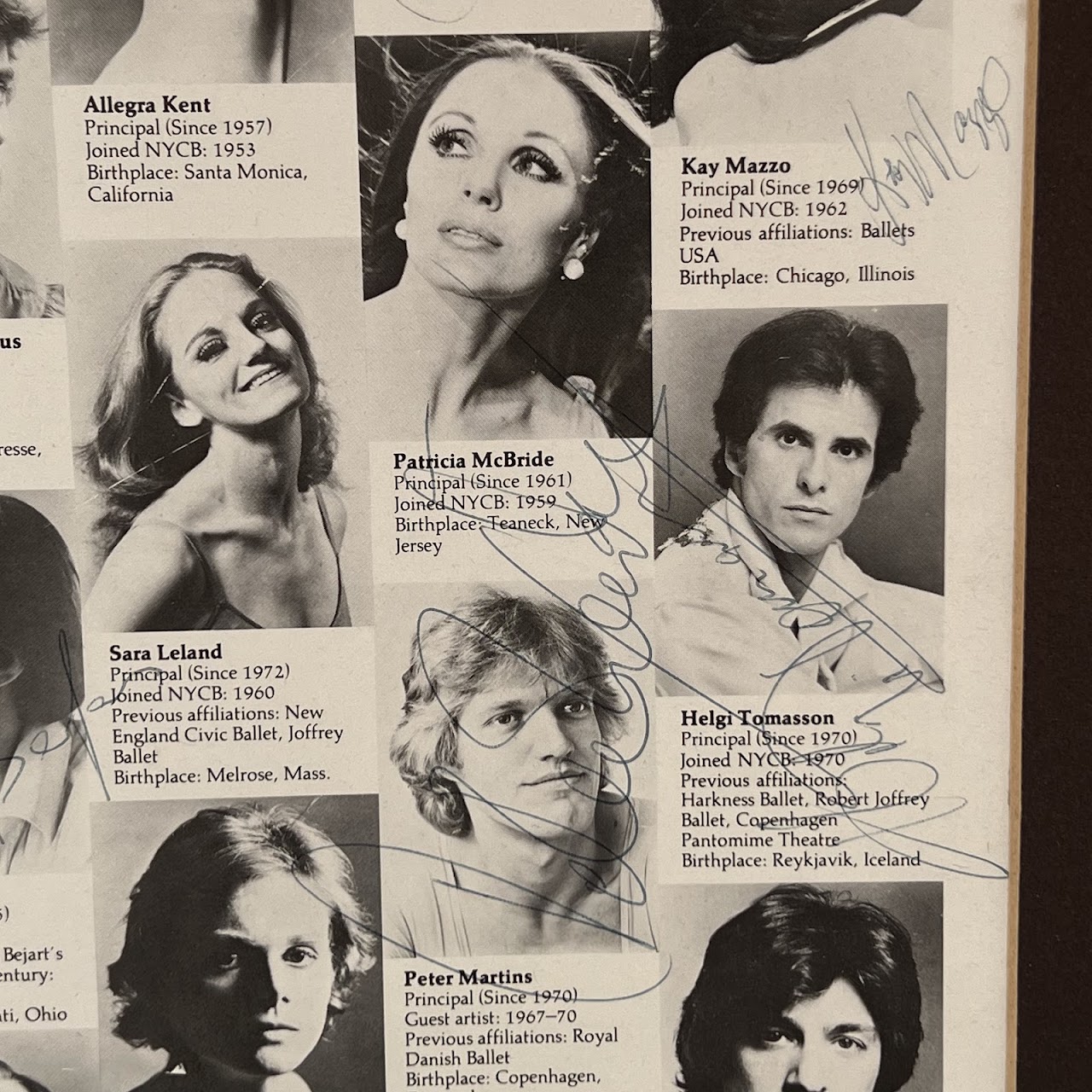 George Balanchine, Mikhail Baryshnikov & NYC Ballet Autographed 1978 Tivoli Festival Program