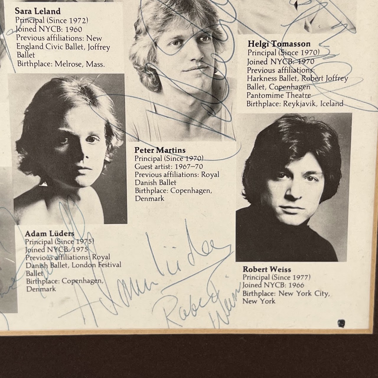 George Balanchine, Mikhail Baryshnikov & NYC Ballet Autographed 1978 Tivoli Festival Program