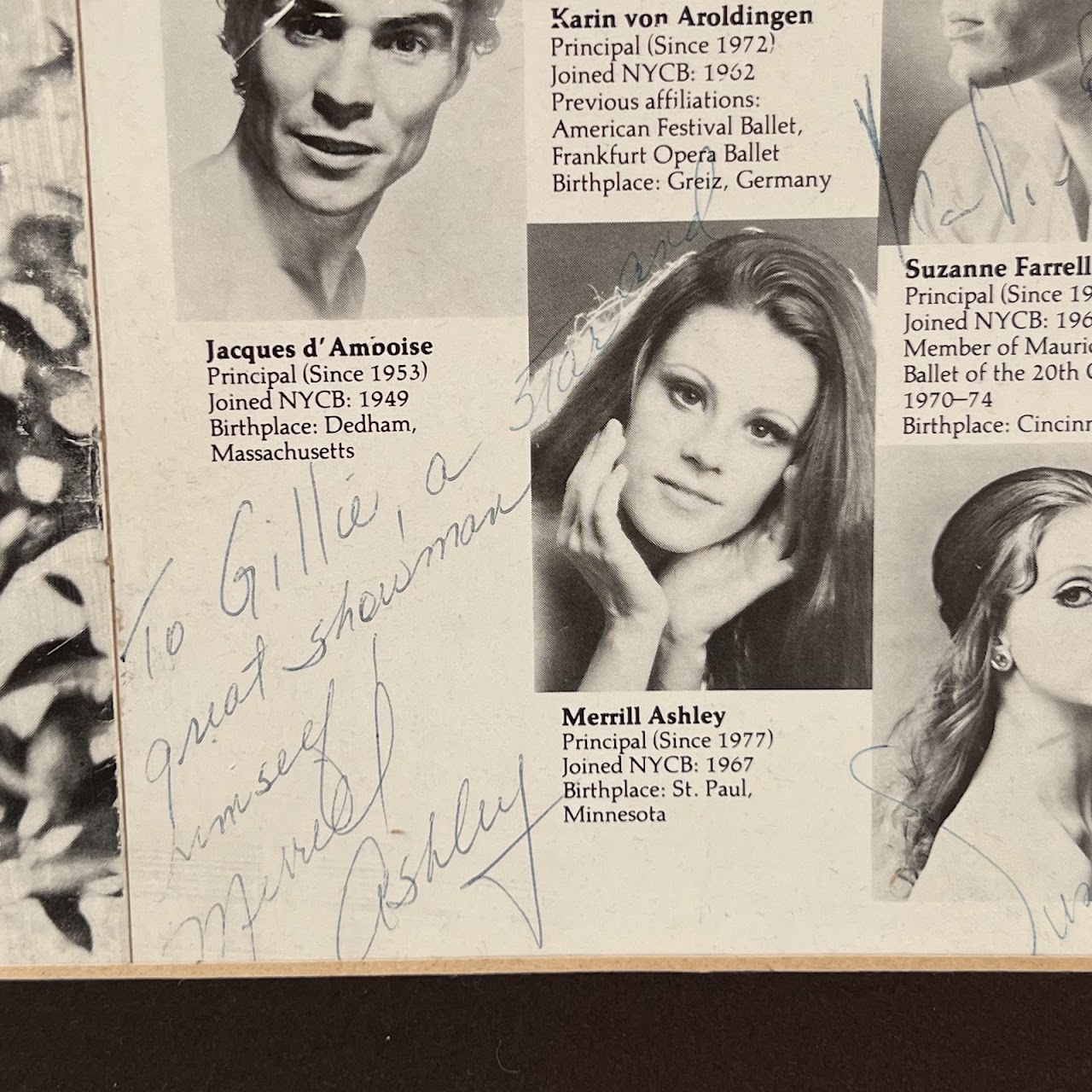 George Balanchine, Mikhail Baryshnikov & NYC Ballet Autographed 1978 Tivoli Festival Program