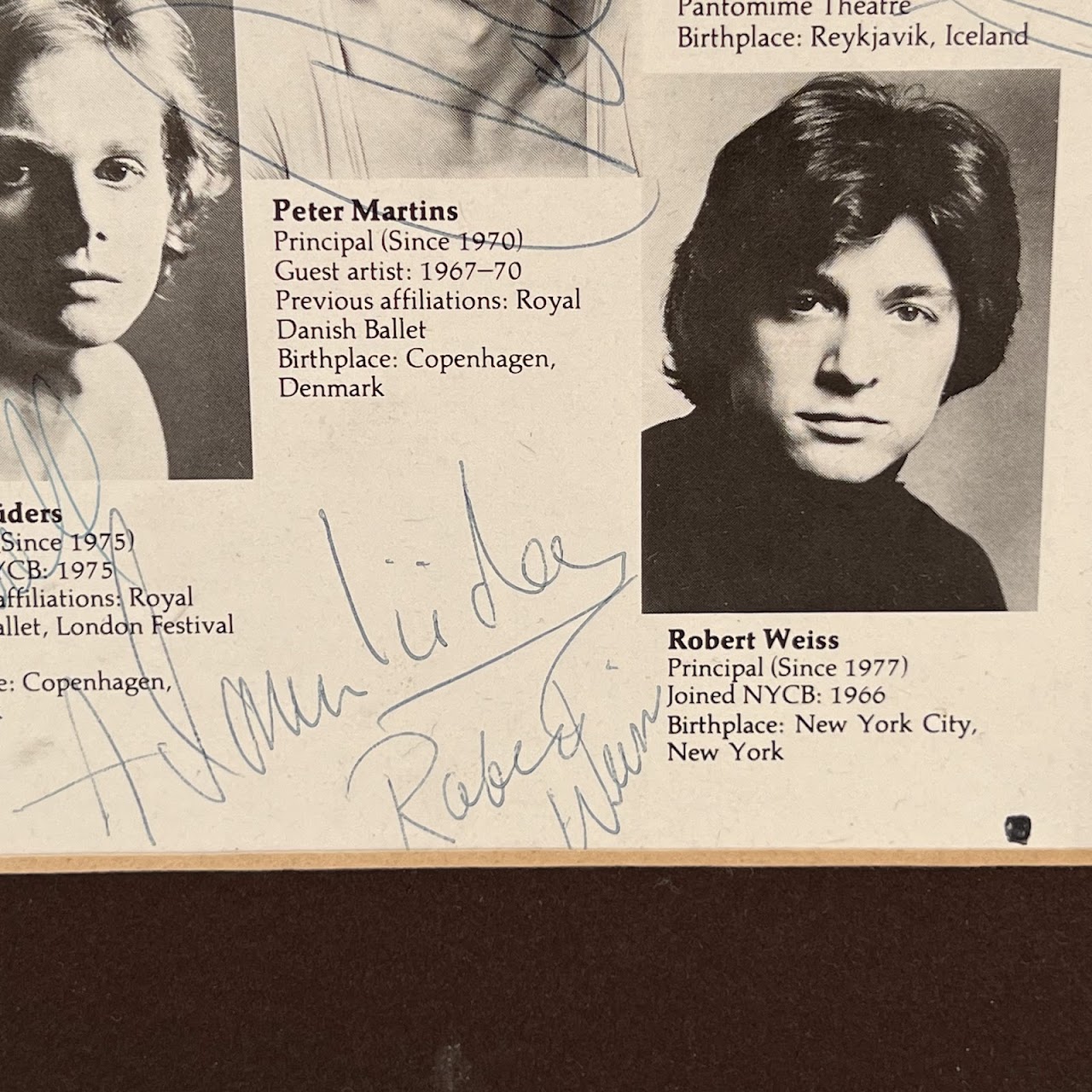 George Balanchine, Mikhail Baryshnikov & NYC Ballet Autographed 1978 Tivoli Festival Program