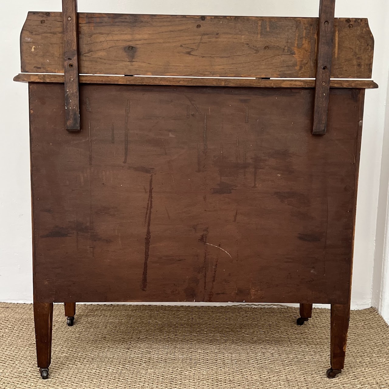 Oak Antique Three Drawer Dresser with Mirror