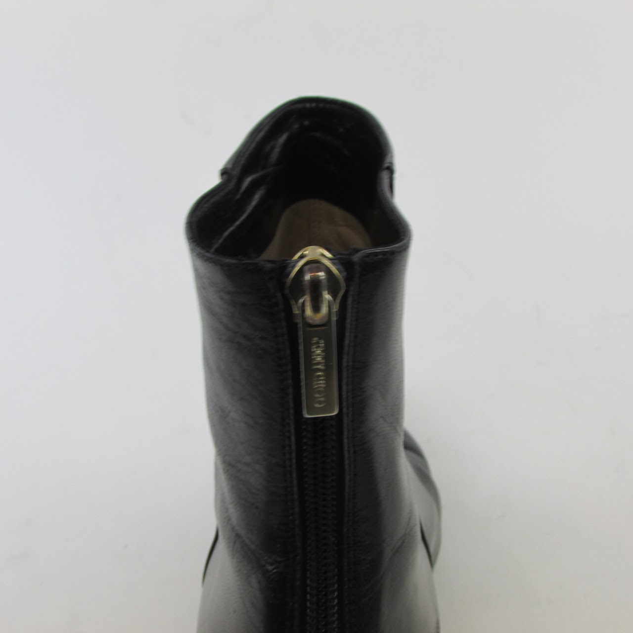 Jimmy Choo Black Kid Leather Boots