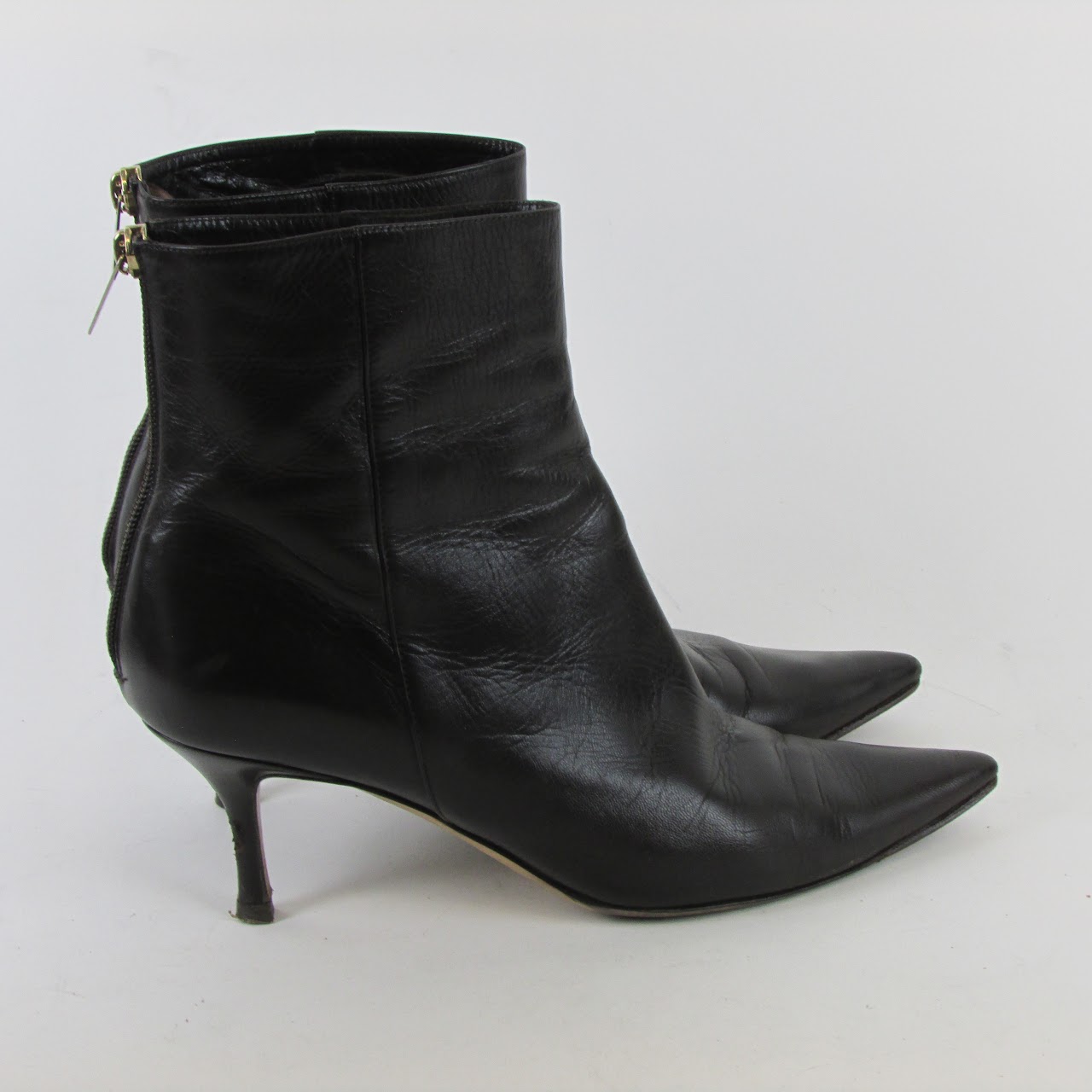 Jimmy Choo Brown Kid Leather Boots